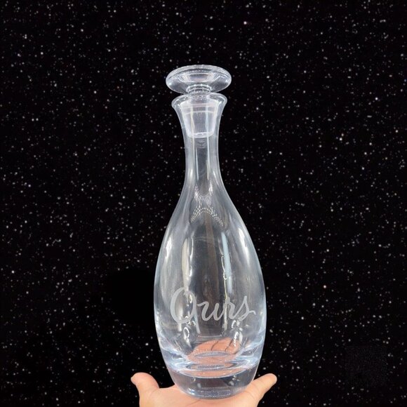 Kate Spade Lenox Clear Glass Crystal Decanter W Stopper Marked Our Vintage Glass - Picture 15 of 15